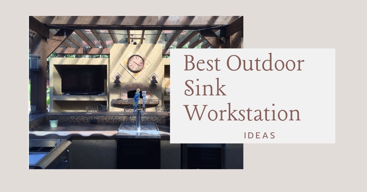 outdoor sink workstation